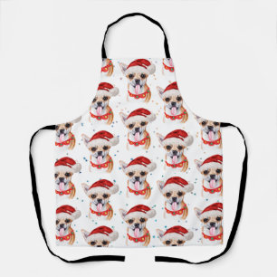 Süßer Chihuahua-Hund Weihnachtsmuster Schürze