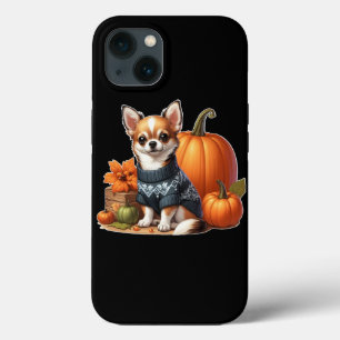 Süßer Chihuahua in Pullover mit Kürbissen Case-Mate iPhone Hülle
