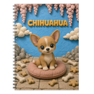 Süßer Chihuahua-Welpe, Babyhund Notizblock