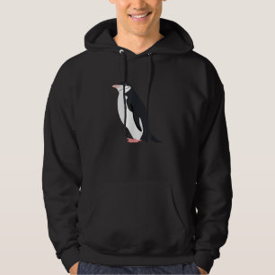 Süßer Chinstrap-Pinguin Lustiges antarktisches Tie Hoodie