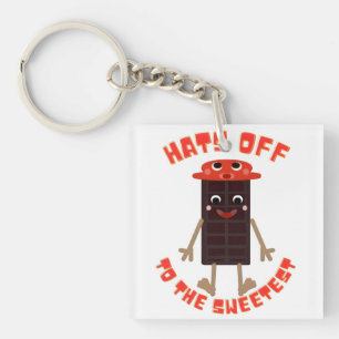 Süßer Choco-Bar-Buddy: Kawaii-Schokoladenriegel Schlüsselanhänger