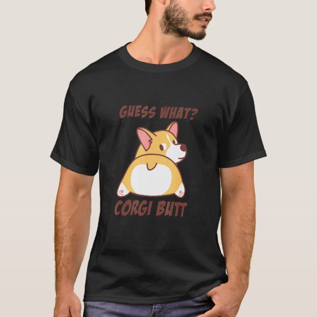 Süßer Corgi Hintern T-Shirt (Vorderseite)