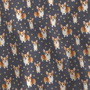 Süßer Corgi-Hund Stoff