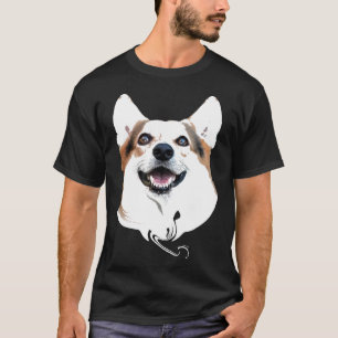 Süßer Corgi Tee Pembroke Welsh Corgi Hundegesicht