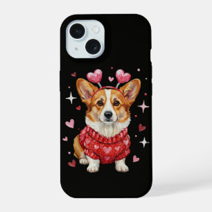 Süßer Corgi Valentinsherz Valentinstag iPhone 15 Hülle