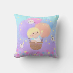 Süßer Cotton Candy Ride mit flauschigen Monstern Kissen