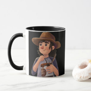 Süßer Cowboy-Moment – Whimsical-Kaffeetasse Tasse