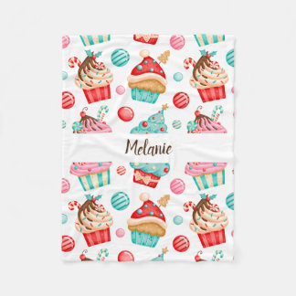 Süßer Cupcake Fleecedecke