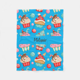 Süßer Cupcake Fleecedecke