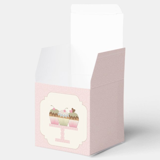 Süßer Cupcakes Geschenkschachtel (Geöffnet)