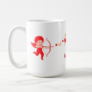 Süßer Cupid mit Bogen und Pfeil Kaffeetasse