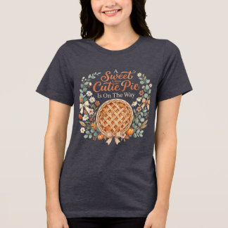 Süßer Cutie Pie auf dem Weg | werdende Mutter Tri-Blend Shirt