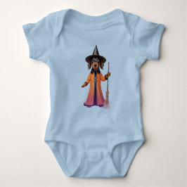 Süßer Dachshund Halloween Baby Strampler