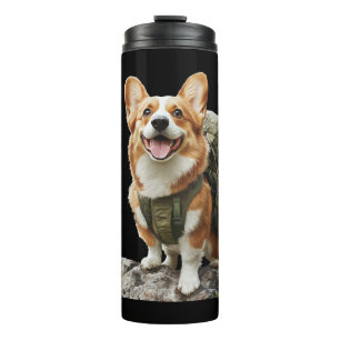 Süßer Dachshund Stylischer Kleiner Jagdhund Thermosbecher