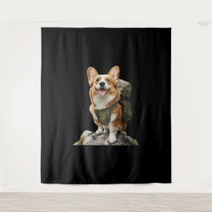Süßer Dachshund Stylischer Kleiner Jagdhund Wandteppich