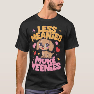 Süßer Dachshund-Welpe Hundeliebhaber Weenie Hund L T-Shirt