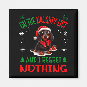 Süßer Dachshund Wiener Doxie Hund Hund Weihnachten Magnet
