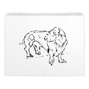 Süßer Dachshund Wursthund – 2027 Kalender