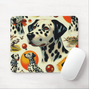 Süßer Dalmatiner Nahtlos Mousepad