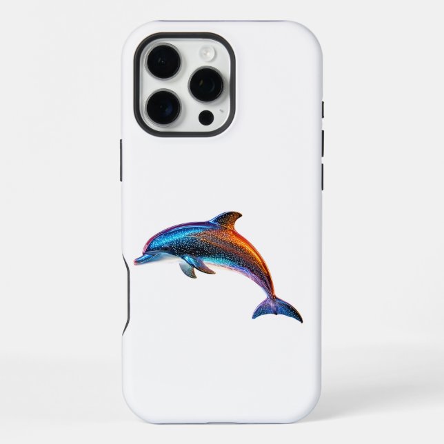 Süßer Delfin iPhone 16 Pro Max Hülle (Rückseite)