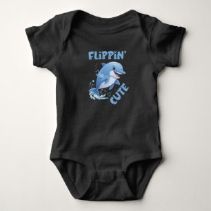 Süßer Delfin Kinder Baby Strampler