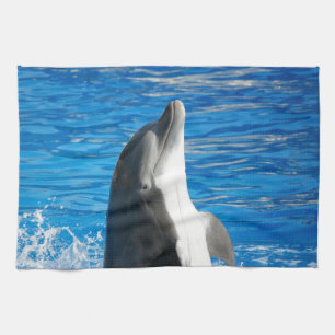 Süßer Delfin Strand Frieden Liebe Party Schicksal Küchentuch