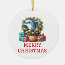 Süßer Delfin Weihnachten