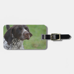Süßer deutscher kurzhaariger Zeiger Gepäckanhänger