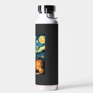 Süßer Deutscher Schäferhund Halloween-Kürbisgesich Trinkflasche