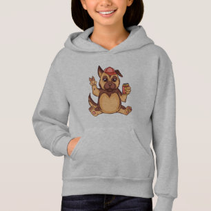 Süßer deutscher Schäferhund-Welpe Hoodie