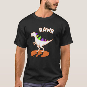 Süßer Dino Rawr Dinosaur Brüllend Lustiger Kinder T-Shirt