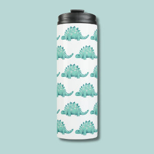 Süßer Dino Stegosaurus Muster Thermosbecher