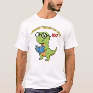 Süßer Dinosaurier 100 Tage Schule T-Shirt