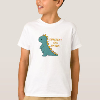 Süßer Dinosaurier Anders und Einzigartig Selbstakz T-Shirt