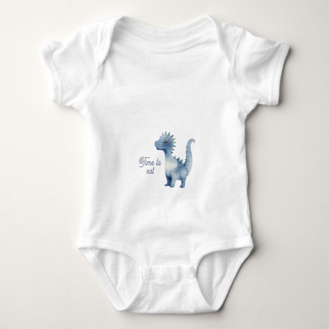 Süßer Dinosaurier Baby Strampler (Vorderseite)