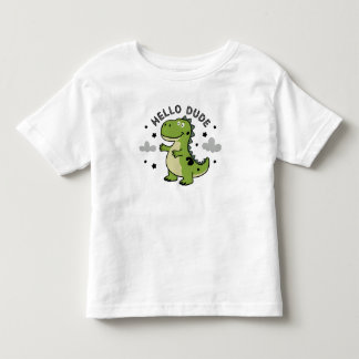Süßer Dinosaurier für Kinder Kids | Hallo Kumpel Kleinkind T-shirt