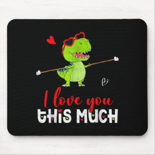 Süßer Dinosaurier Ich Liebe Dich So Sehr Valentins Mousepad