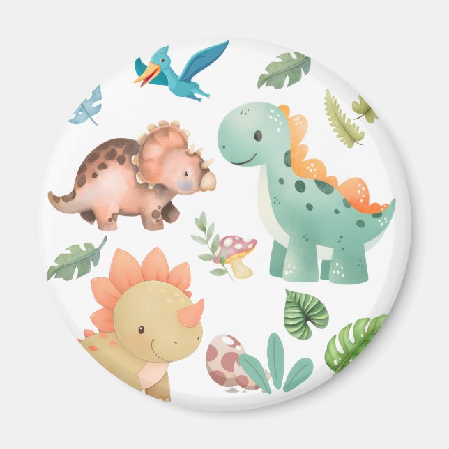 Süßer Dinosaurier Magnet (Vorne)