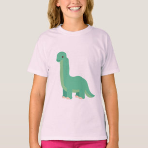 Süßer Dinosaurier mit langem Hals – Bezaubernder C T-Shirt