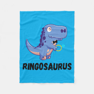 Süßer Dinosaurier-Ringträger-Ring Dino-Hochzeitsfe Fleecedecke