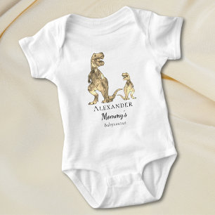 Süßer Dinosaurier-Spruch Personalisiert Baby Strampler
