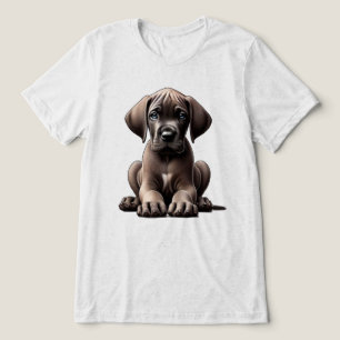 Süßer Dogge-Welpe Tri-Blend Shirt