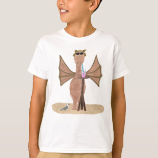 Süßer Drache am Strand Kinder T-Shirt