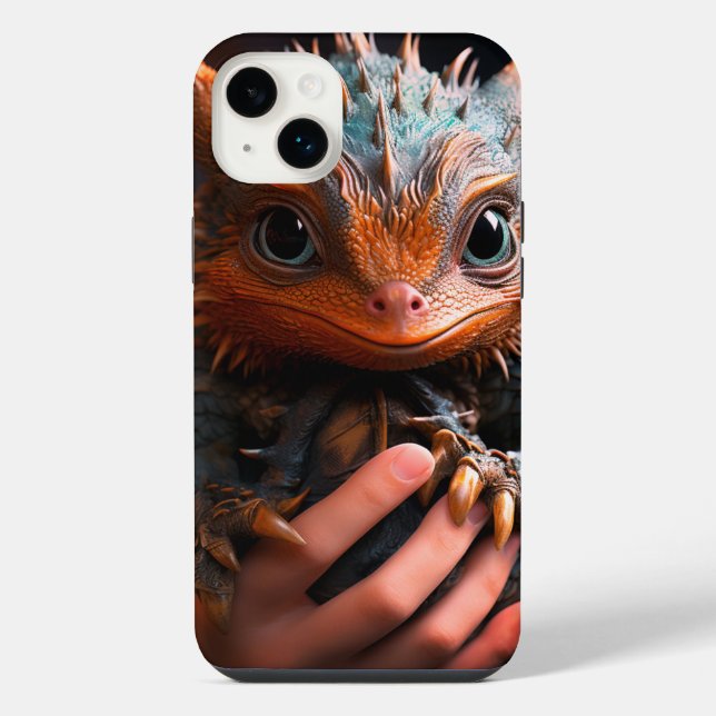 Süßer Drache iPhone 14 Plus Hülle (Rückseite)