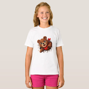 Süßer Durchbruch-Bär – Lustige Vorder- und Rücksei T-Shirt