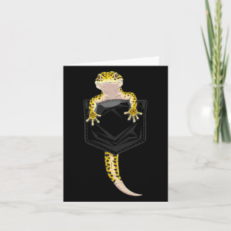 Süßer Eidechsen-Reptil-Leopard-Gecko-Poc-Geschenke Karte