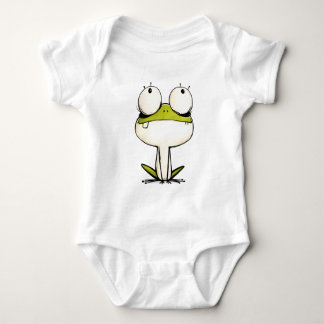 Süßer Ein-Zahn-Frosch-Baby-Body | Cartoon-Frosch Baby Strampler