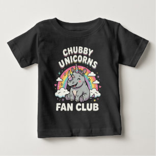Süßer Einhörner Fan Club Magischer Regenbogen Einh Baby T-shirt