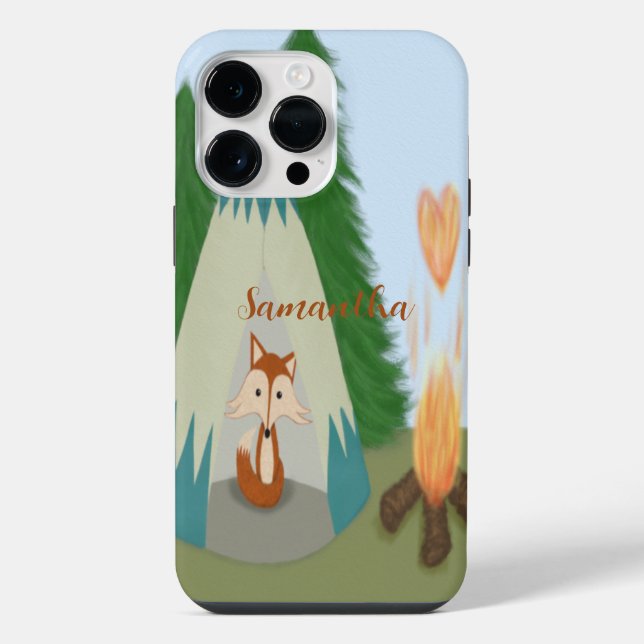 Süßer einsamer Fuchs iPhone 14 Pro Max Hülle (Rückseite)