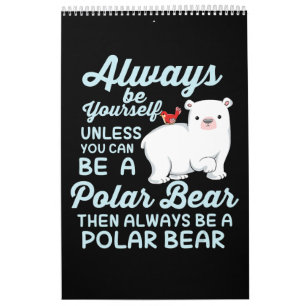 Süßer Eisbär Ein Liebhaber von Polarbären Kalender